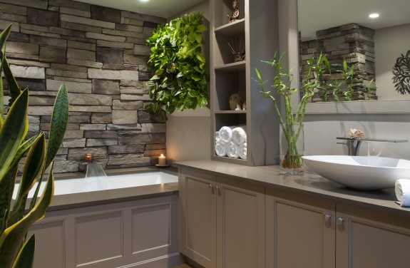 Custom spa bathroom - as featured in the Boston Design Guide and on Houzz